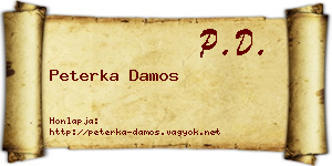 Peterka Damos névjegykártya